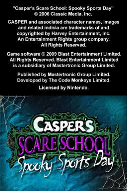 Casper's Scare School: Spooky Sports Day screenshot 3 for Wii